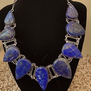 Gorgeous, Lapis Lazuli Artistic necklace!